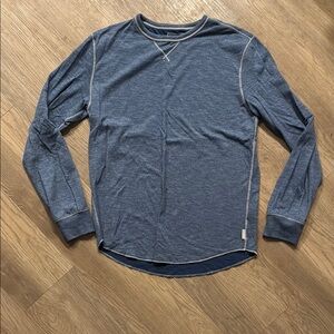 American Eagle Outfitters Blue Long Sleeve Tee with Raglan Sleeves
